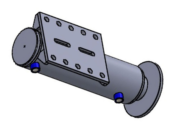 MC hydrauliskt stödben Cyl. 125/110x80x300mm Högar