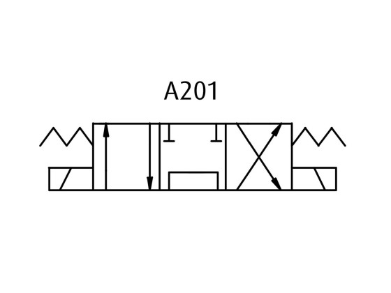Solenoidventil Cetop 3 Dubbelverkande A201 24V