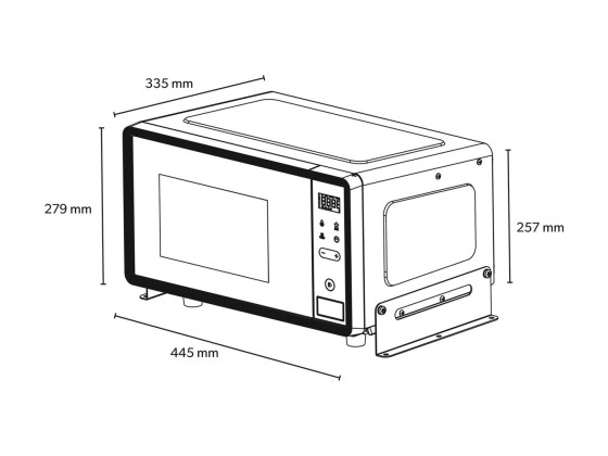 Mikrovågsugn 17L inkl. inverter och konsoler, 500W 24V MWO 24 - 9600000535