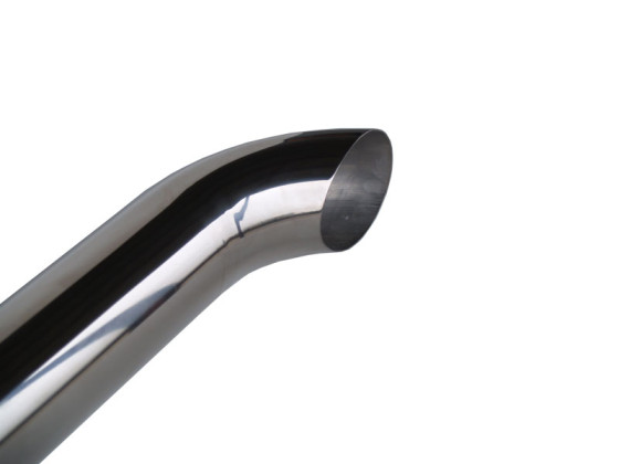 Rör polerat 114mm 3 mtr m/böj rostfri