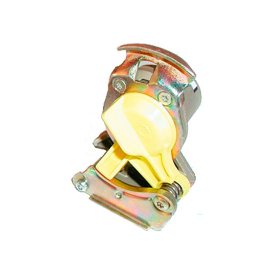 Kopplingsnäve m/ventil gul - KU4128