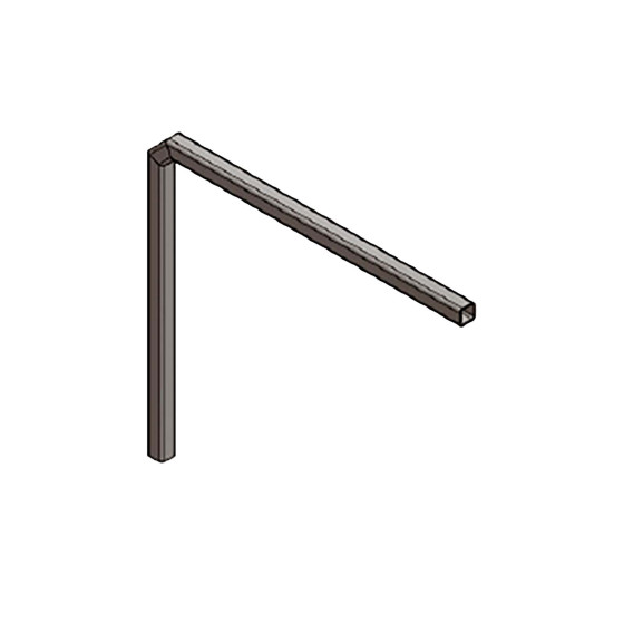 Konsol f/sidoskyddsfäste, galv.