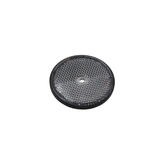 Reflex vit Ø60mm plast - Självhäftande med centrumhål