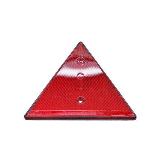 Trekantsreflex m plastunderl. Röd