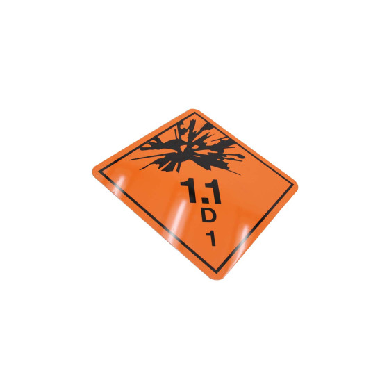 ADR-skylt 1.1 D 1 250x250x1mm magnetisk platta