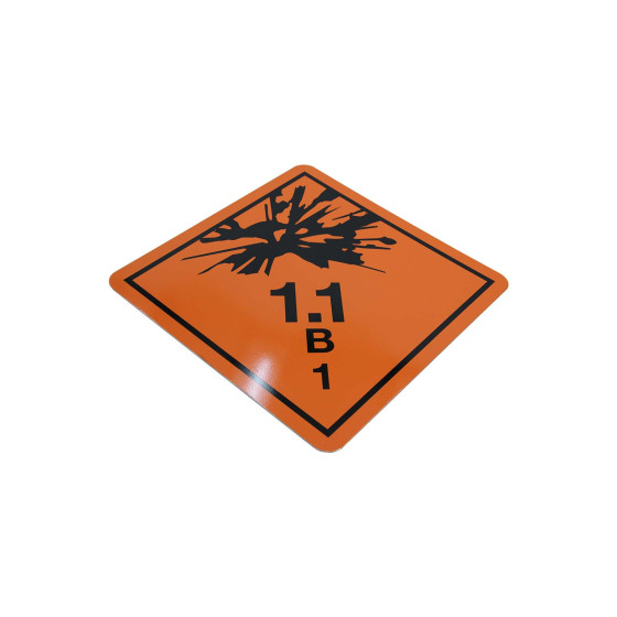 ADR-skylt 1.1 B 1 250x250x1mm magnetisk platta