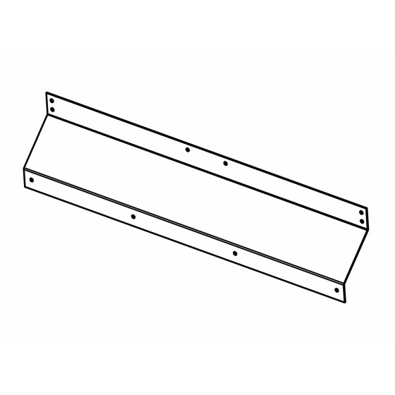 Frontstycke f/täckplåt 591030/31/32 - H: 600mm