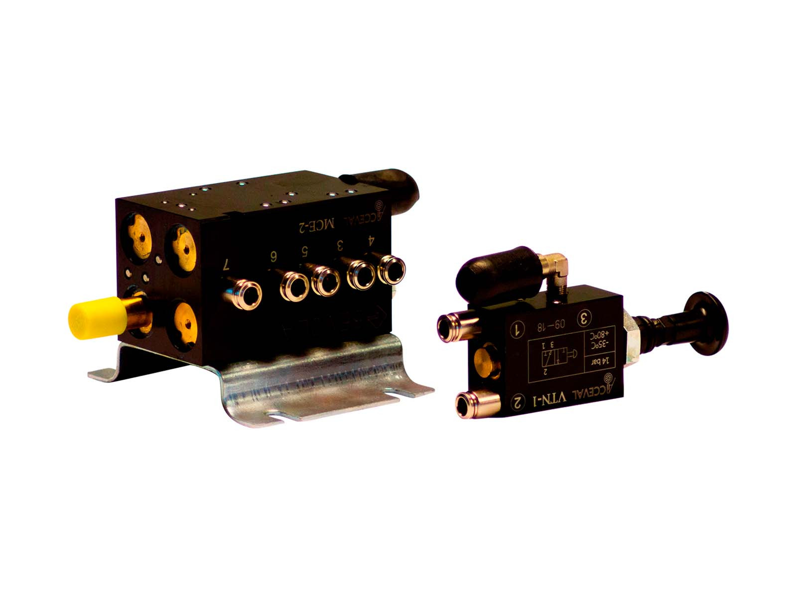 BevoLift ventilsats B 300mm luftbälg - Acceval MCE2-B+VTN1