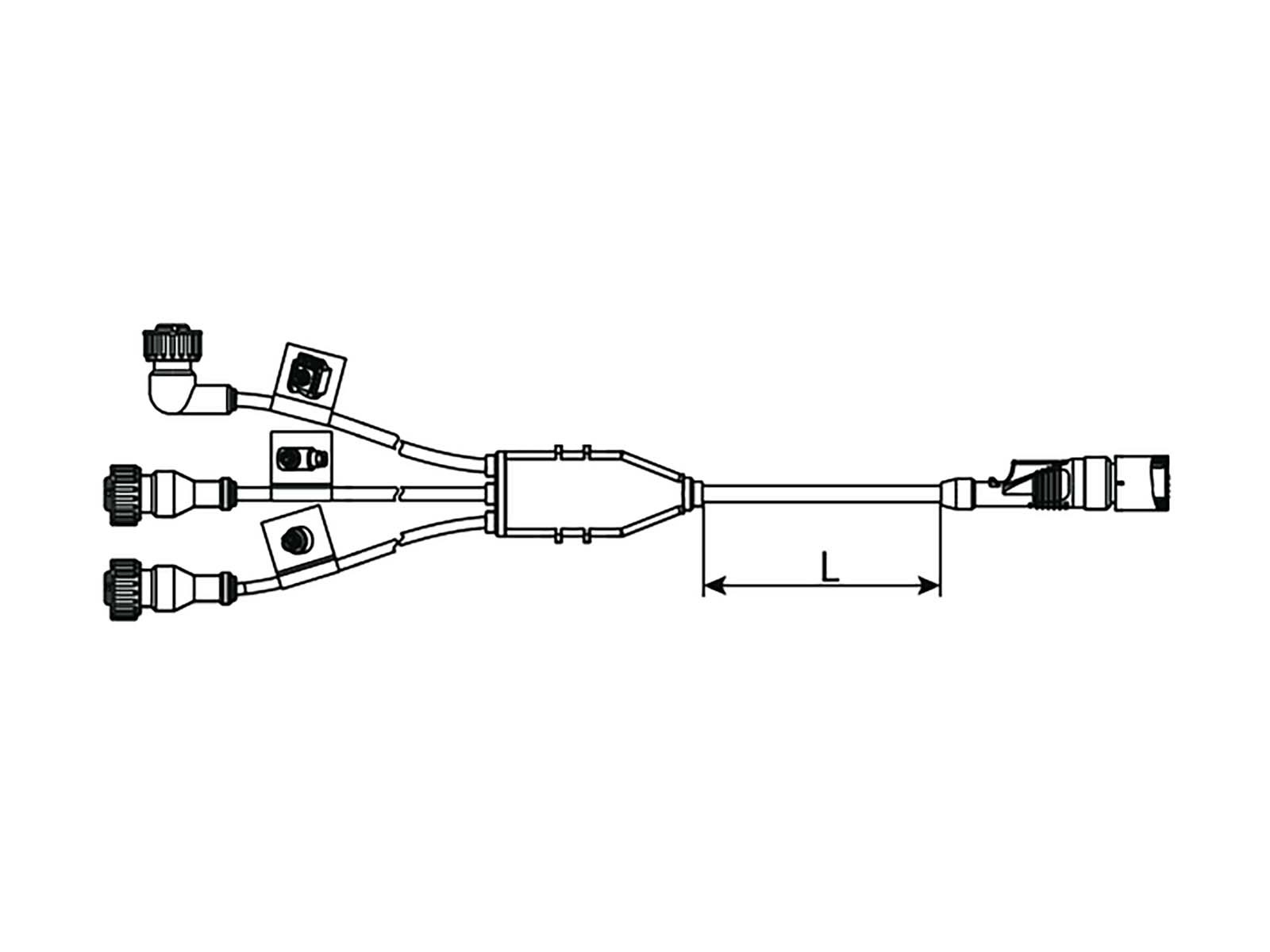 WABCO Kabel EBS-releeventil 3 meter - 4494290300