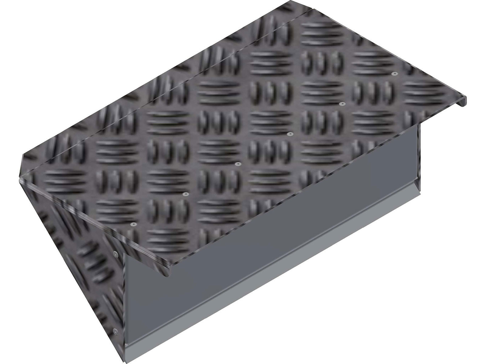 Lamplåda för alu-skärm hög/djup modell våtmålning