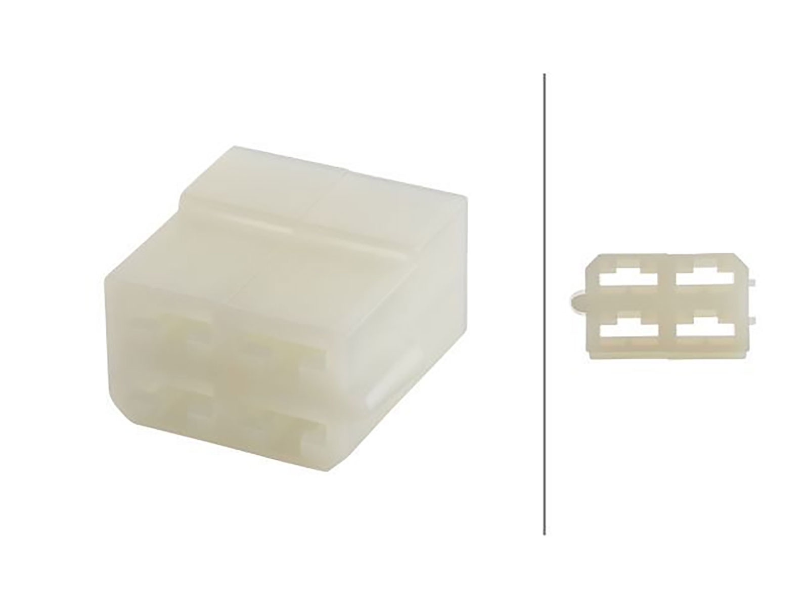 Hella kontakthus 4-poligt, hane