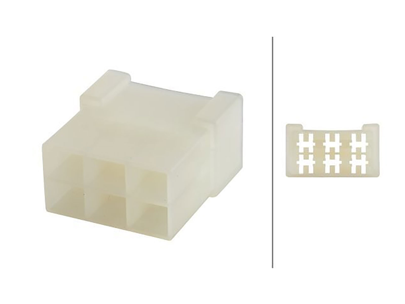 Hella kontakthus 6-poligt, hona