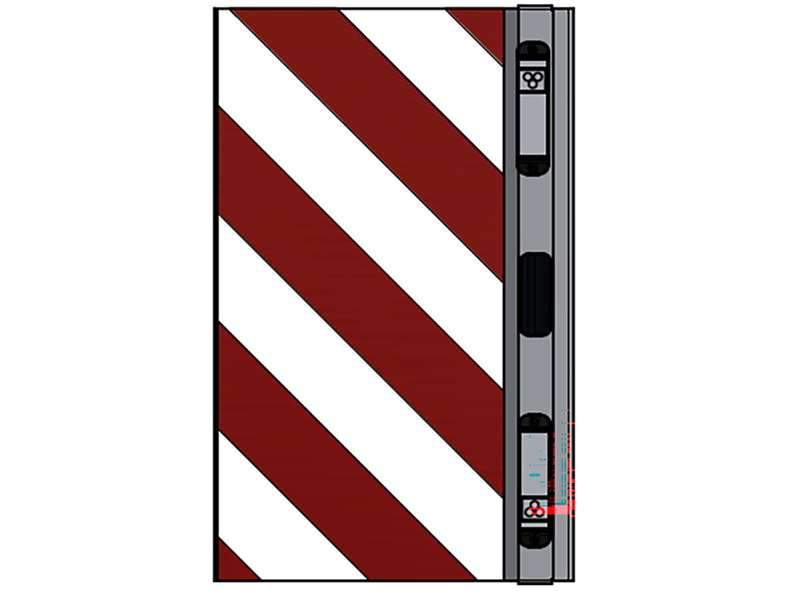 Breddemarkering m/lys Rektangulært, SE/EU/NO, VF