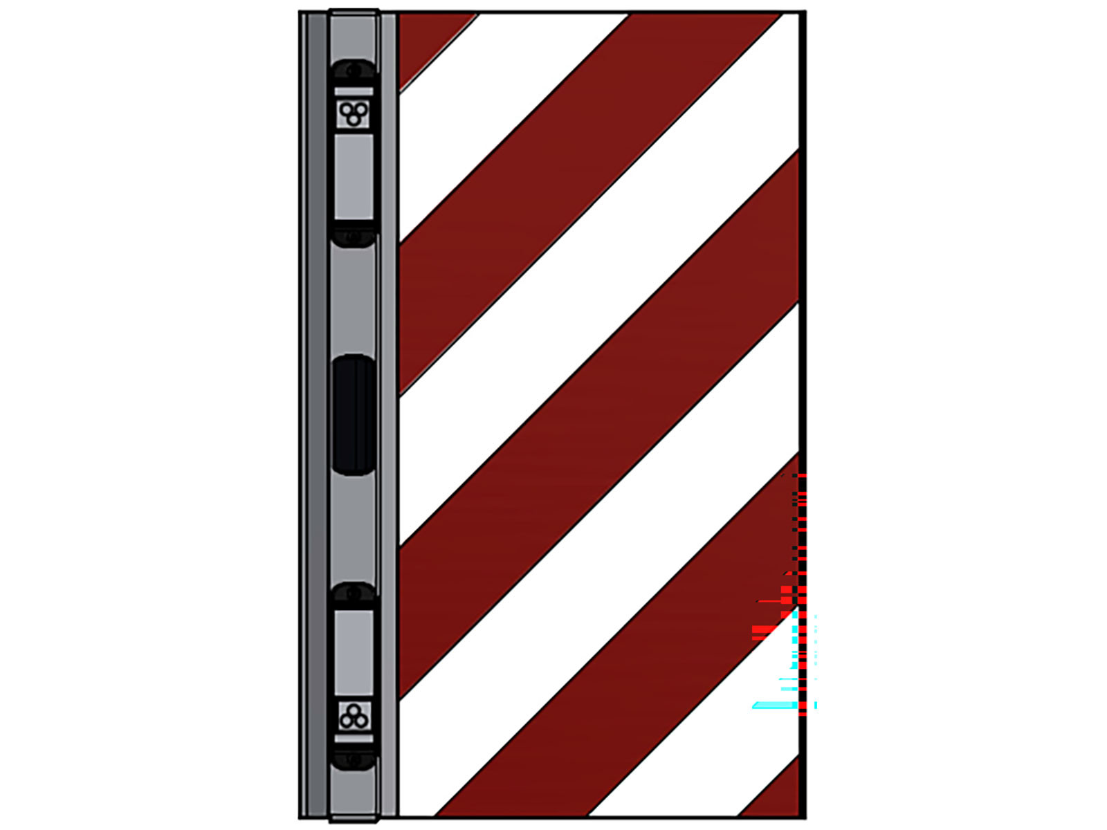 Breddemarkering m/lys Rektangulært, SE/EU/NO, HF