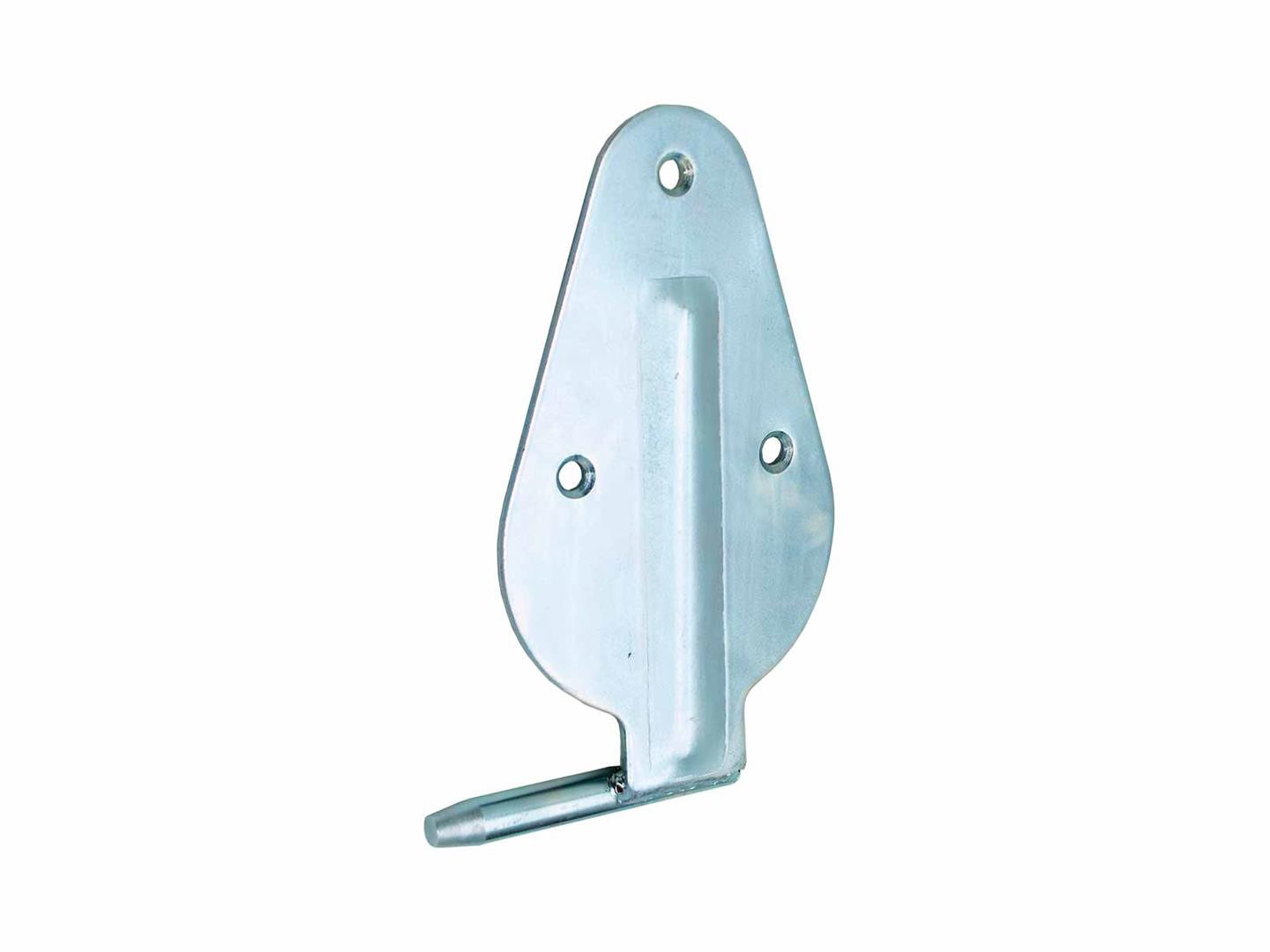 Gångjärnsplatta m/tapp vänster 232x136mm galvad