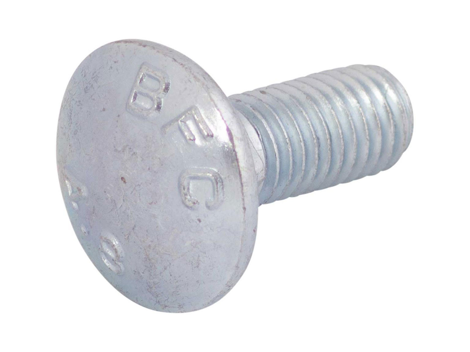 Bræddebolt m/møtrik el-zink M10x25mm - 4.6 FZB - DIN603/555 - 200 pr. æske - (AN 13910025)