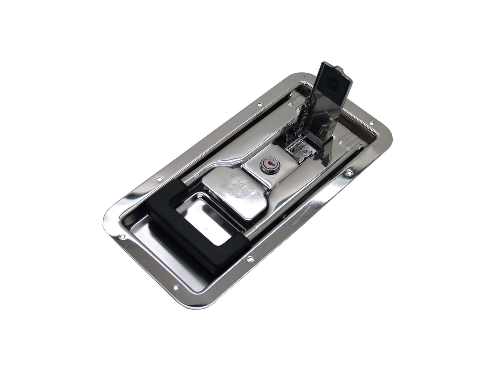 Dörrlås f/inb. D23,5mm f/Ø16mm rostfri