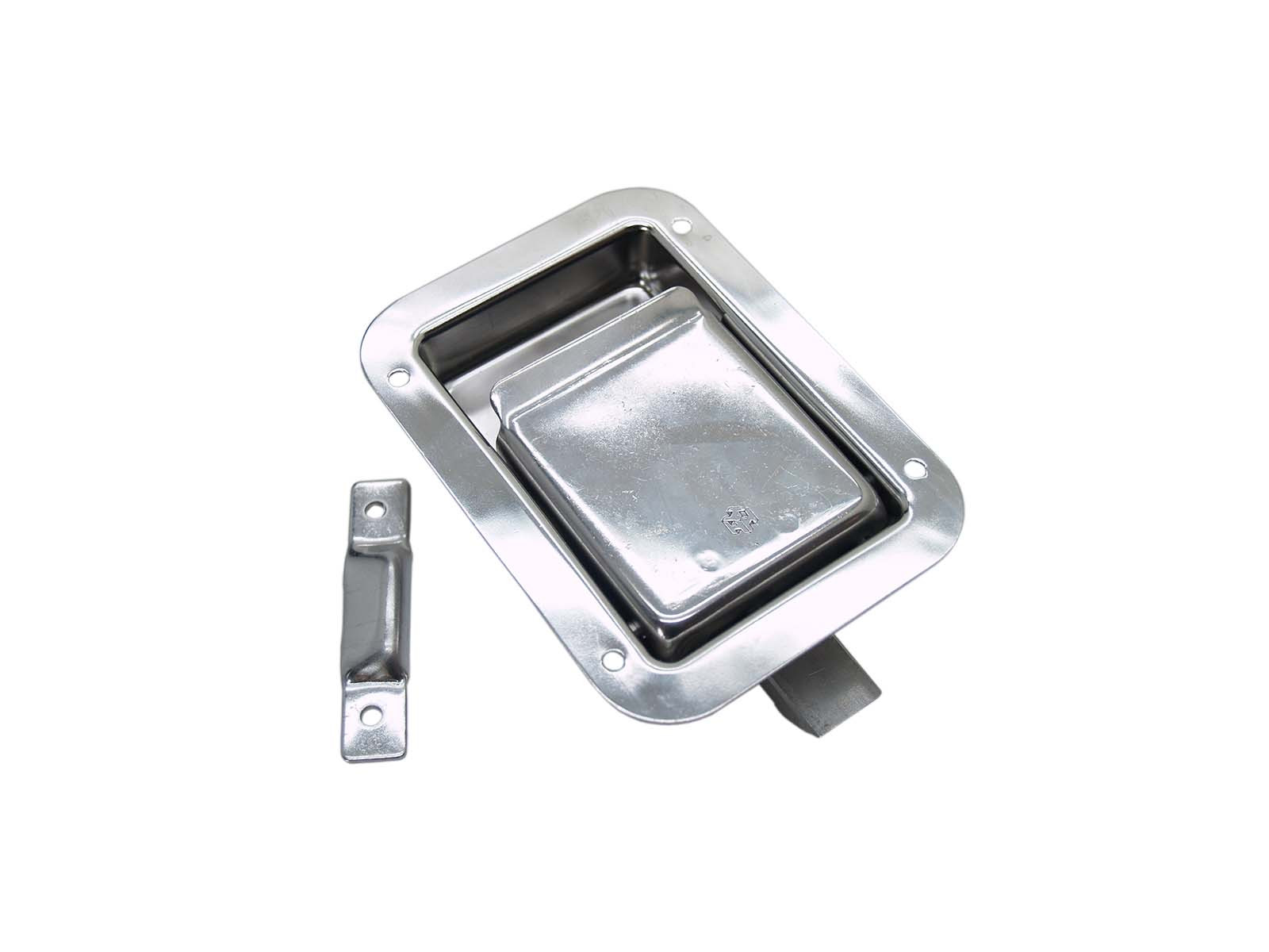 Smäcklås u/nyckel rostfri