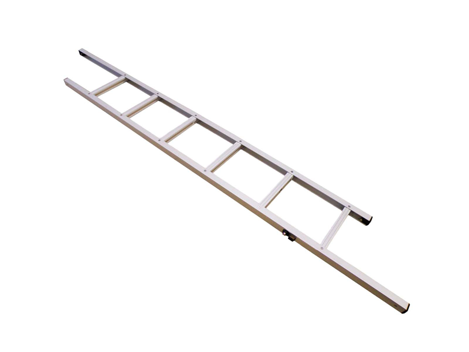 Stege utfällbar m/lås 2100mm aluminium