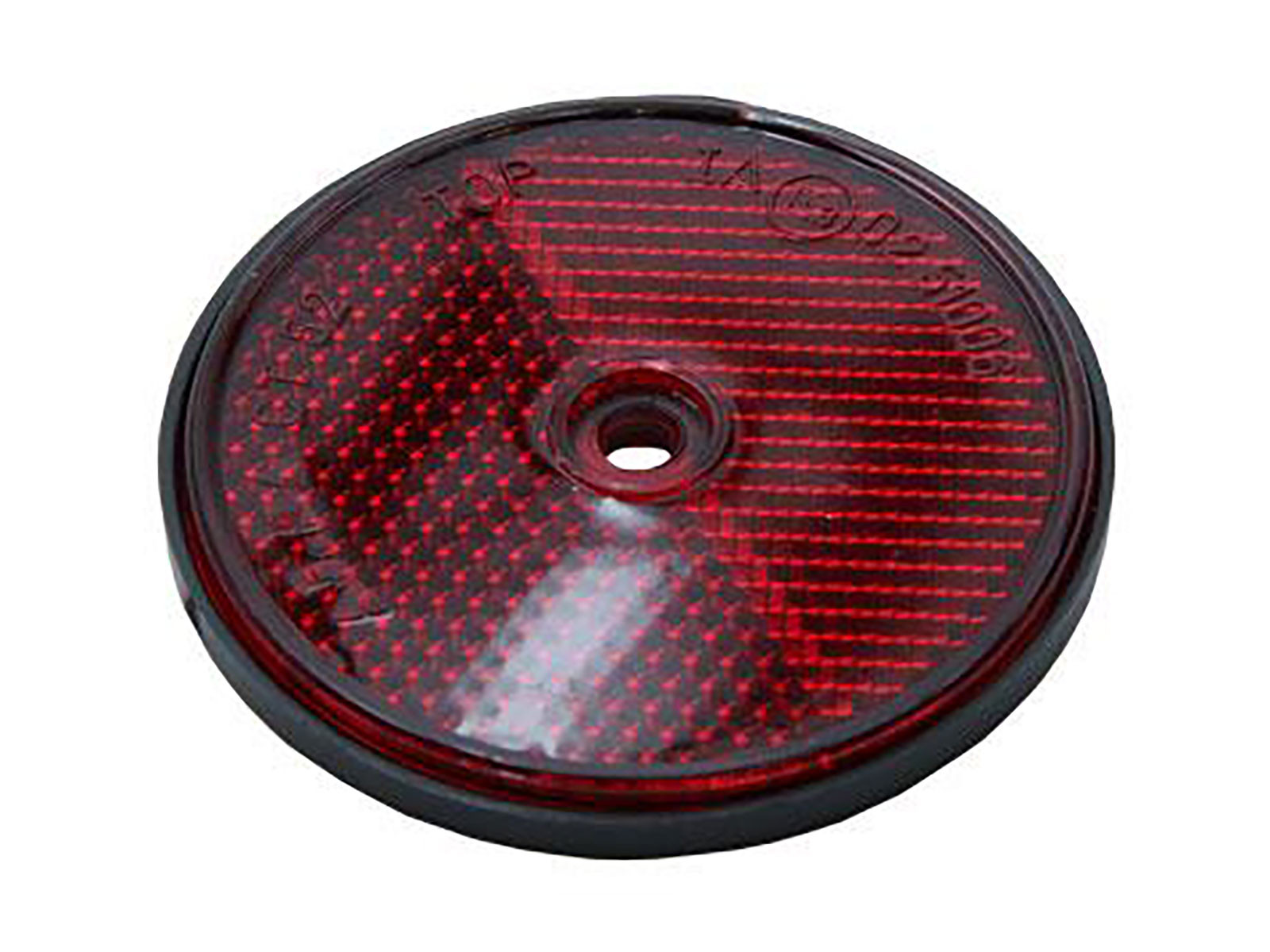 Reflex röd Ø60mm plast