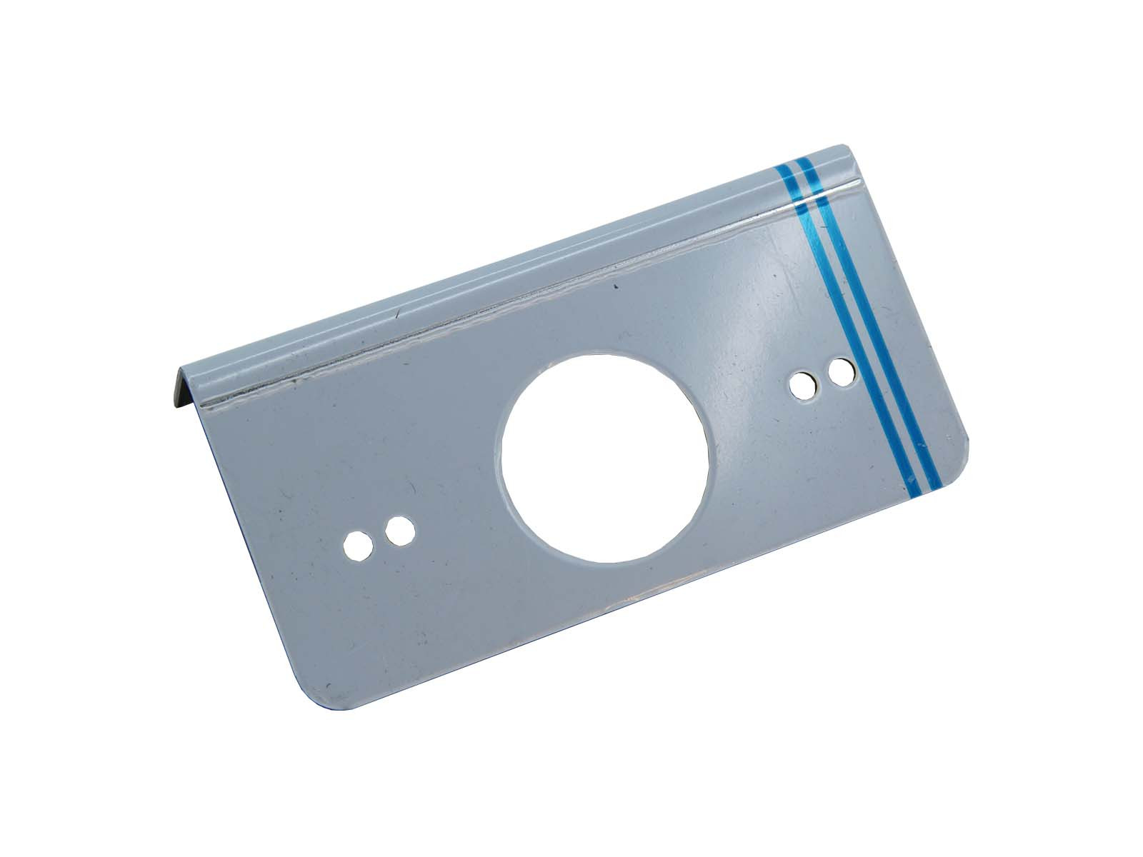 Konsol for LEDsidemarkering, rustfri - 124x64mm, Mercedes, Hella, Ermax - 1,5mm rustfri blank, vinkel konsol