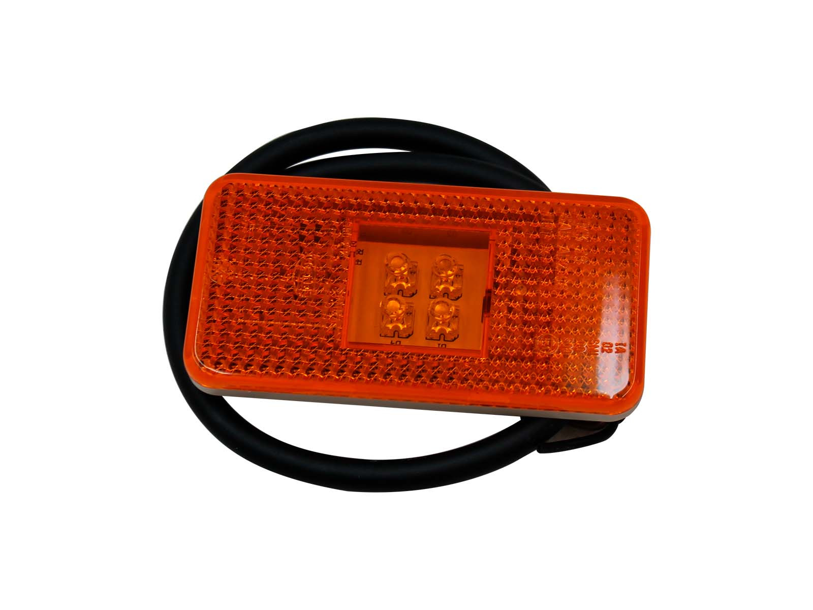 Sidomarkeringslampa LED med reflex 24V