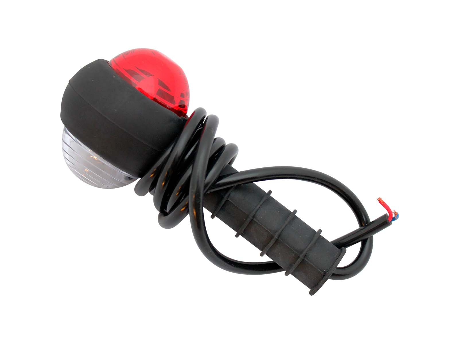 Lampa LED för pejlstång röd/vit