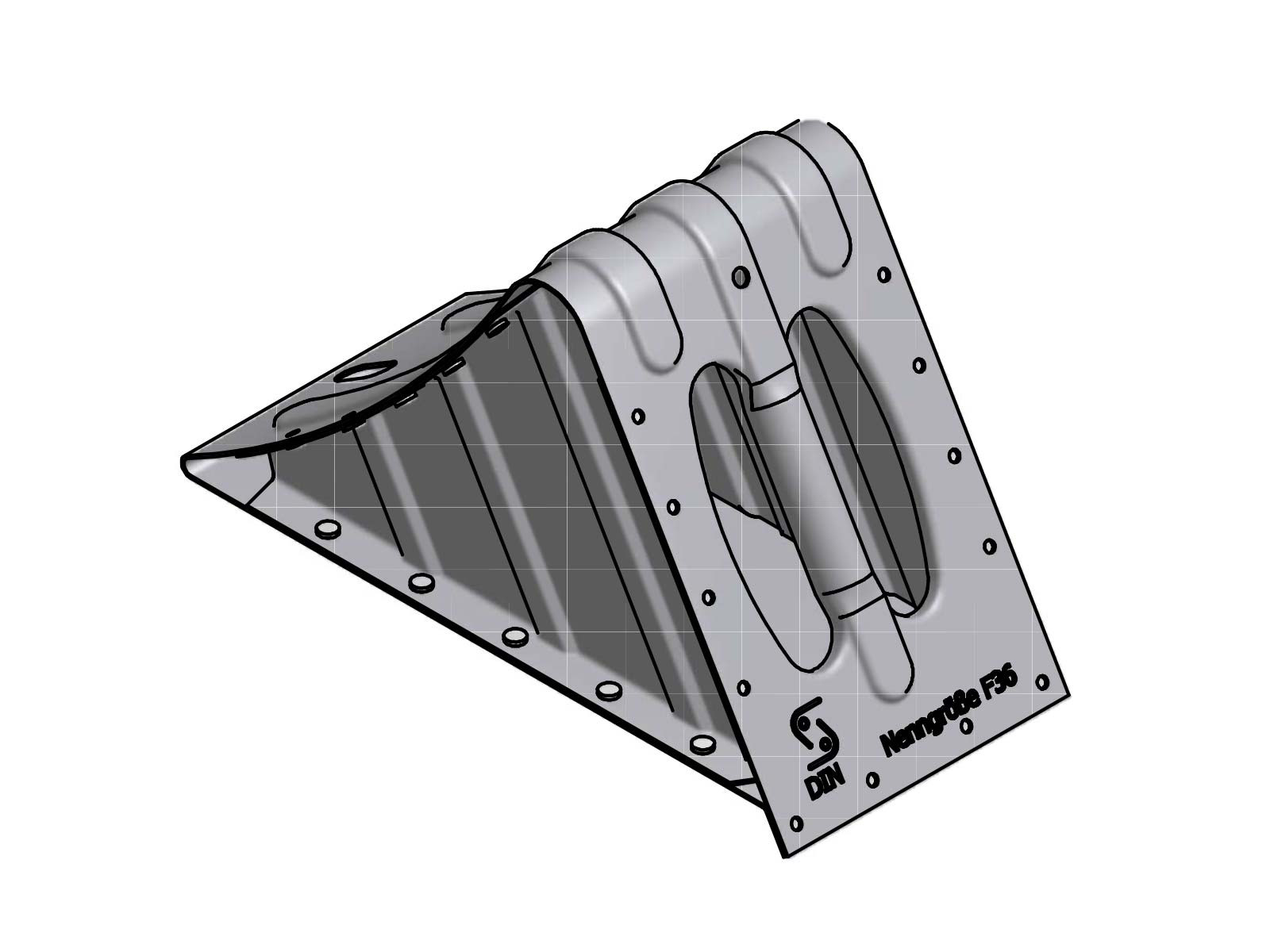 Stoppekloss G36, galvanisert - 100.336.200