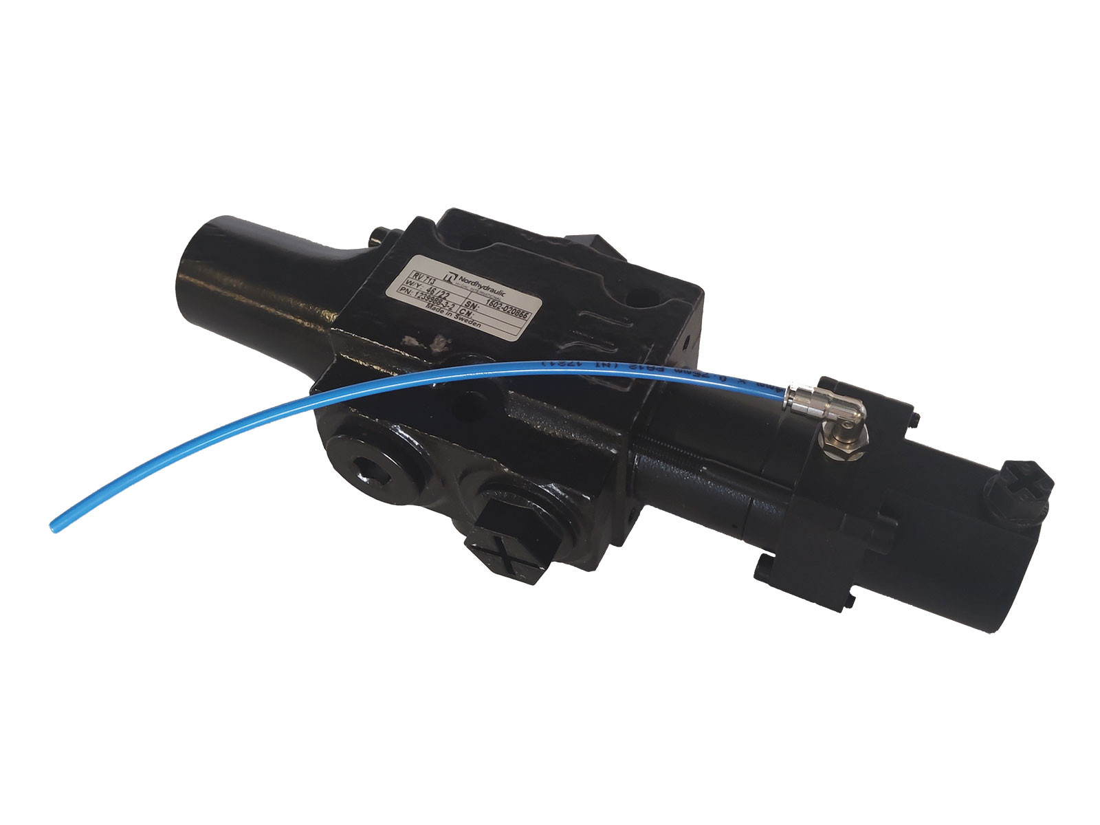 NH Tipstopventil pneumatisk med udstødingsslange - 1502-020855 erstatter 905400