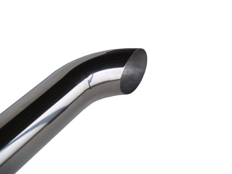 Rör polerat 114mm 3 mtr m/böj rostfri