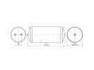 Lufttank alu 80L Ø310 mm - 1A3100800