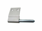 Gångjärn höger m/tapp 140mm komplett aluminium
