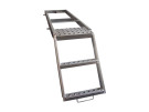 Stege utdragbar m/2 steg och plattform H570mm zinkgalvad