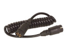Spiralkabel m/støpsel 12V