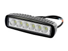 Arbeidslampe TruckLED. Flat 12/24V 6X3 Watt LED. 1350 Lumen. 160X48X63MM. 400mm kabel m/løs ende. IP67