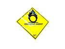 ADR-skylt Oxiderande ämne klass 5.1 250x250mm