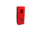 Brandsläckarlåda svart med rött lock 700x300x253mm för 6kg släckare