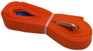 Spännband orange 10m med triangel och ögla 5 ton