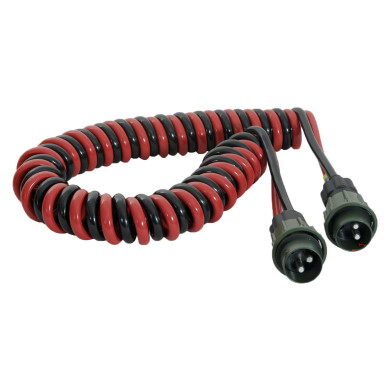 Spiralkabel 2-polig 3,5m komplett Nato