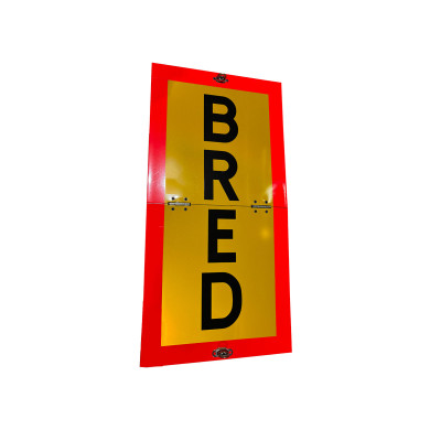 Skilt 300x600mm, foldbart ,RF-hængsler, vandret, stående, BRED - 36,584,00.BRED