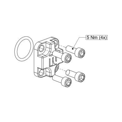 NH RS220 Sleide kontroll endestykke B01