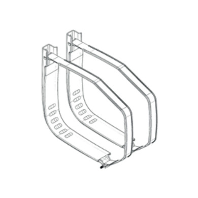 Padoan Kit for T20 Hydraulikktank med skrå front.  - Braketter, tankbånd og gummibånd.