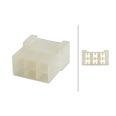 Hella kontakthus 6-poligt, hona