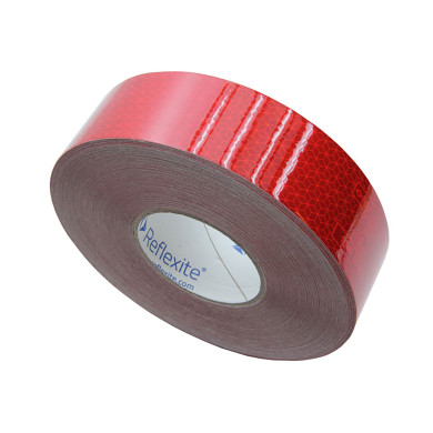 Refleksbånd rød 50mm x 50m pr rulle - ECE104 - til presenning