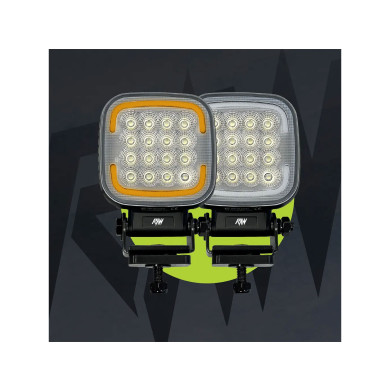 RAW DUO XL arbeidslys m/varsellys 114mm