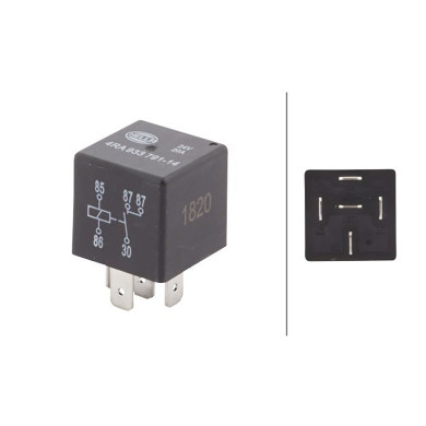 Arbeidsrele 24V 30A u/H 2X87