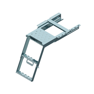 Uttrekkstige m/2 trinn og plattform 421x471mm