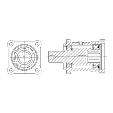 X63 Adapter for bakoverflytting av pumpe 205x9620000