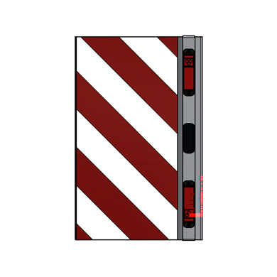 Breddemarkering m/lys Rektangulært, SE/EU/NO, HB