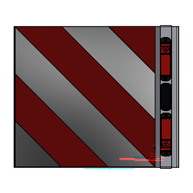 Breddemarkering m/lys SE/EU/NO kvadratisk HB